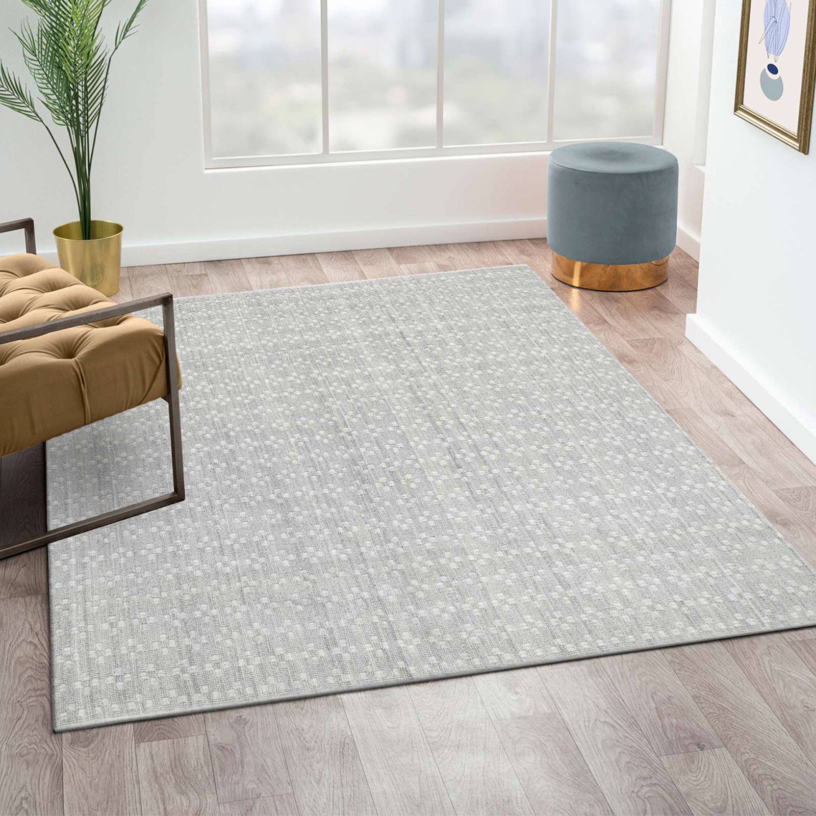 Juno Hand-Loomed Geometric Rug, Rectangle 7'9" x 9'9"