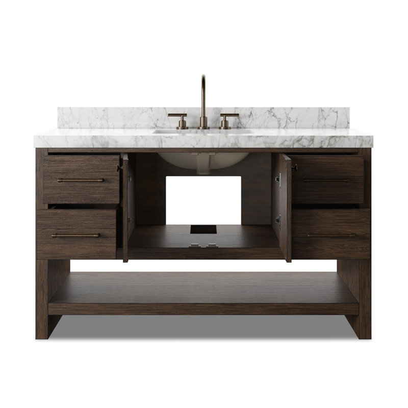 Anthem Single Vanity, Satin Espresso Oak
