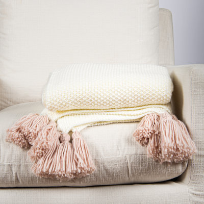 Cable Knit Throw Blanket