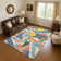 Premium Machine Washable Mehara AMF1693 Geometric Rug
