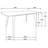Marcella Dark Walnut Mid-Century Rectangle Dining Table