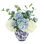 Hydrangeas Arranged in Decorative Vase