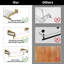 Tablettes flottantes pour rangement mural-880834883