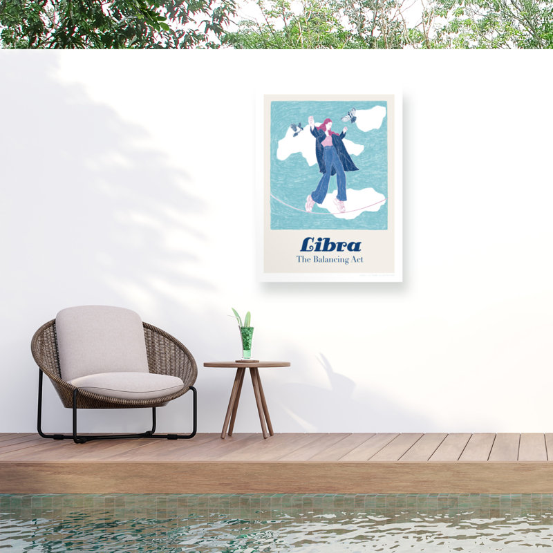 Jenny Liz Rome Jlr Libra Outdoor  Canvas, H 14 po x l 19 po