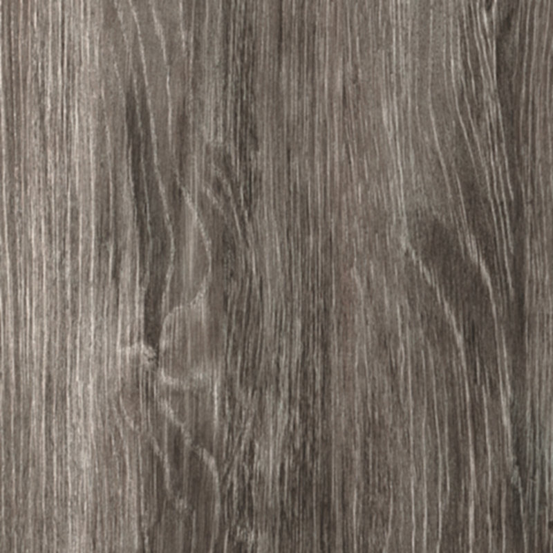 Ralinksi Full Gray Oak Wood Panel Bed with Headboard