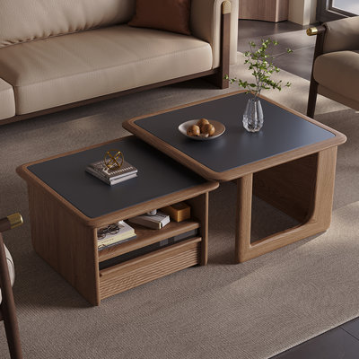Table basse moderne simple en bois massif