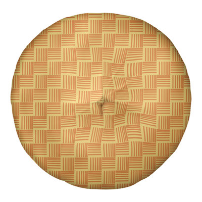 Coussin de sol classique à rayures Baskettressées