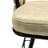 2pcs Brown Technical Leather Bar Stools. 360 Degree Swivel, Metal Base, Upholstered Seat For Kitchen Island, Bar, Cafe Stools Of 2. Frame, Bars, Cafes, Farmhouses