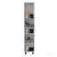 Garde-manger, quatre pieds, trois tablettes intérieures, deux tablettes, deux armoires - blanc-129455957