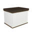Tera Home 60cm Wide Tufted Solid Colour Pouffe Ottoman