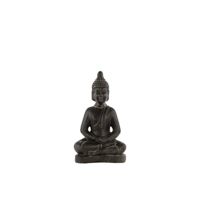 Bouddha en méditation assis, 11" H x 6.25" L x 4" D