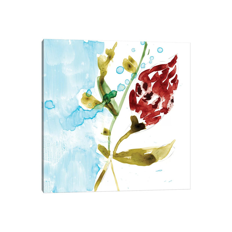 Tropical Display VII by Jennifer Goldberger - Wrapped Canvas Painting, 30.48 cm H x 30.48 cm W