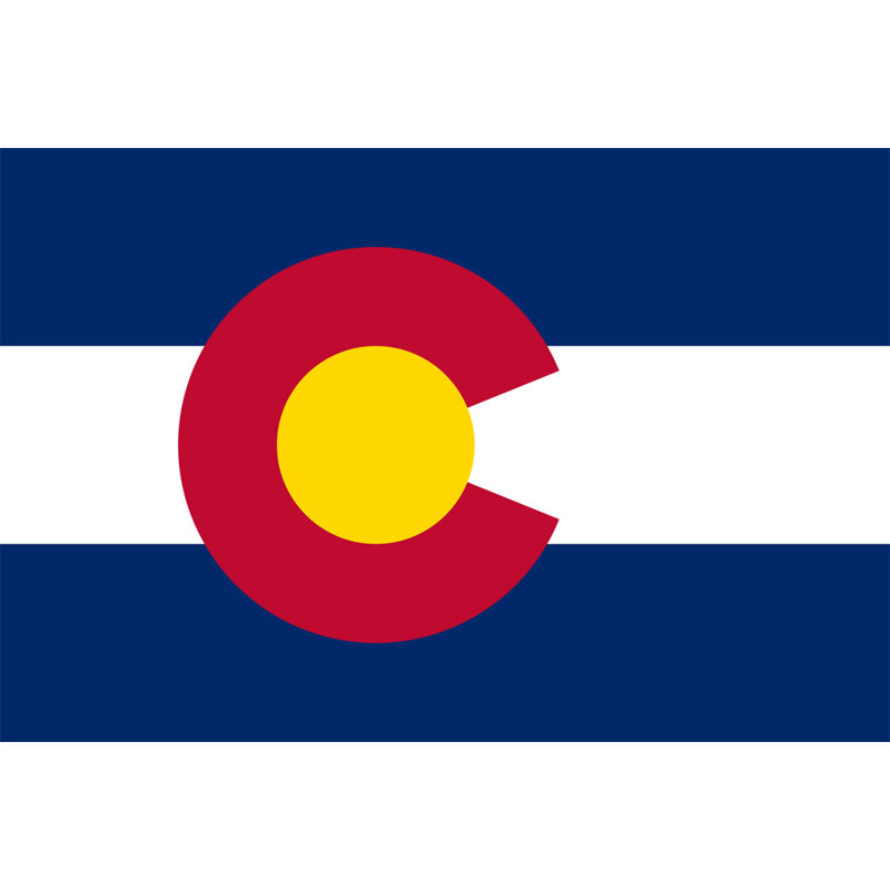 Colorado State, H 12 po x l 18 po