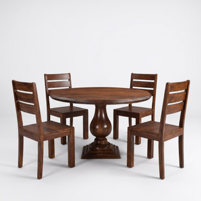 Josiane Round Solid Wood Dining Table