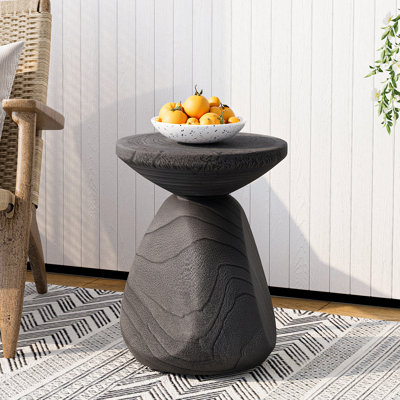 Table d'appoint en béton pour l'extérieur