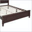 Full Size Retro Platform Bed with Wooden Slat Support-1679558606-1679558600