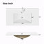 Organisateur de meuble-lavabo 36 "avec lavabo en céramique-374093266