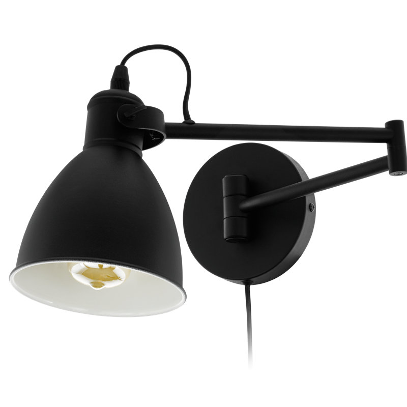 Mariah Steel Plug-in Swing Arm Sconce