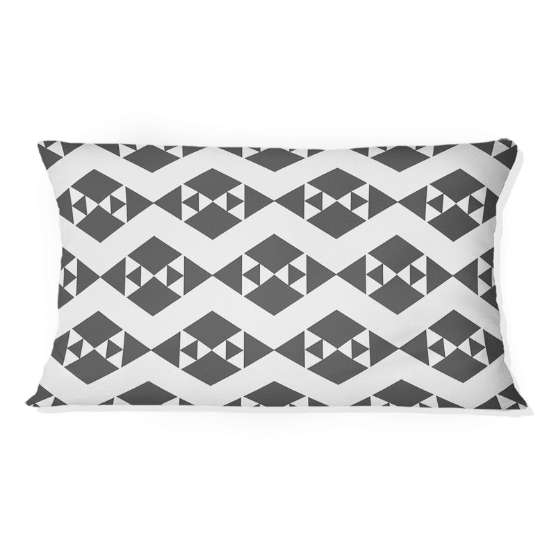 Coussin White Modern Houndstooth II - Modern