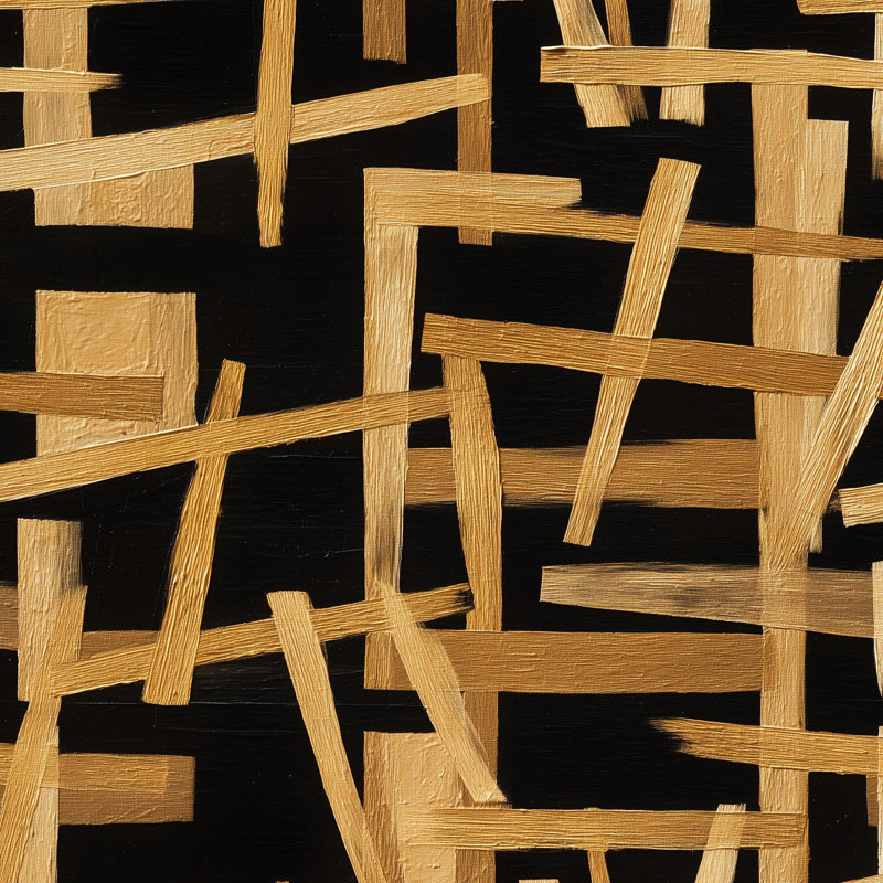 Papier peint géométrique abstrait moderne, Non tissé, non collé