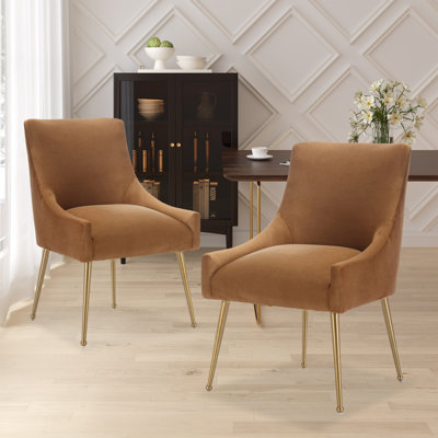 Chaise d'appoint en velours Magallanes