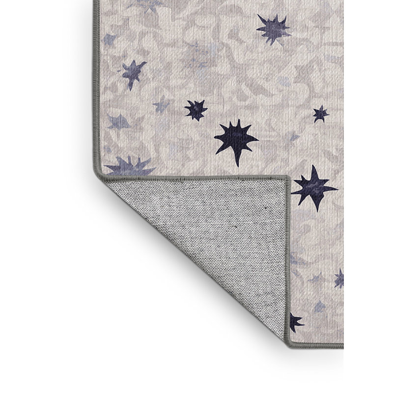 Tapis gris lavable à la machine, Rectangle 7 pi x 9 pi