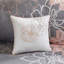 Housse de couette 6 pièces - Détails matelassés grand format Fermeture à boutons en coton gris / pêche 2 taies décoratives gris taupe / mauve-120469477-120469479