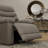 Global Home Swivel Glider Recliner With Manual Footrest In Oslo Sky-235960130