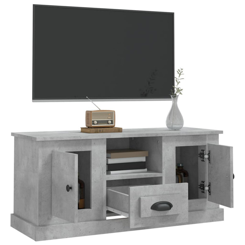 Linza TV Stand for TVs up to 43", Concrete Grey
