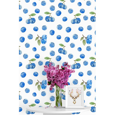 Panneau de papier peint adhésif Lucious Blueberries
