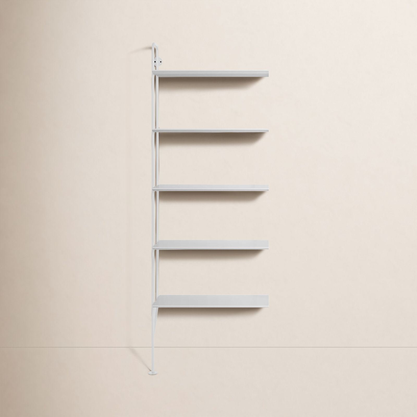 Hitch 26" Bookcase, White/White