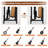 Guitar & Record Player Stand End Table With 2-Tier Vinyl Storage, Brown-1840090738