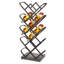 Itzary 14 Bottle Floor Wine Bottle Rack in Black