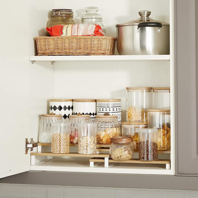 Freestanding Spice Rack, White
