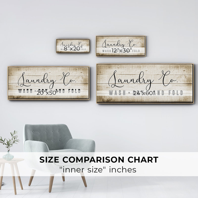 Laundry Co.- Framed Canvas