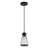 Valentia 1 - Light Matte Black Single Pendant