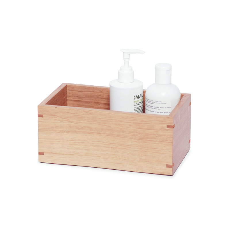 Ayven Bathroom Storage Container, Natural Oak