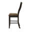 Chaise haute en noir rustique