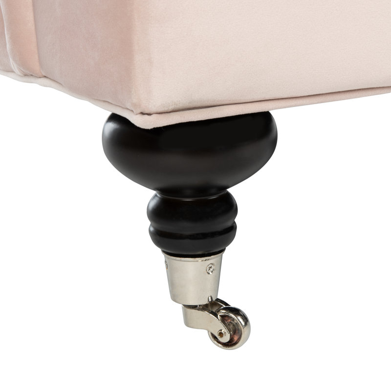 Fauteuil l 29,3 po, Velours rosé