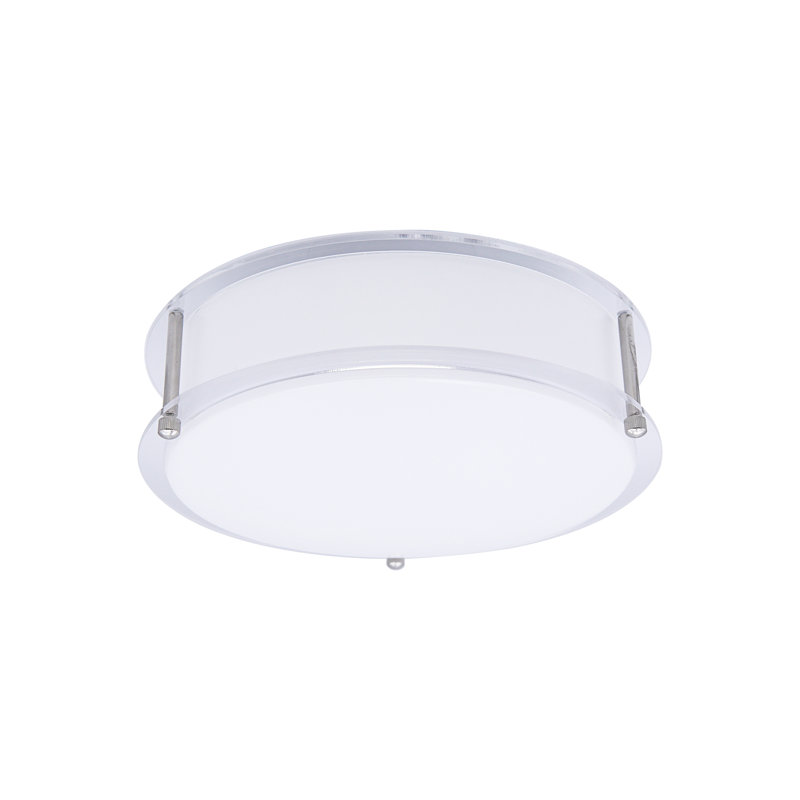 Fateema Acrylic LED Flush Mount, 3.50" H x 11.75" W x 11.75" D