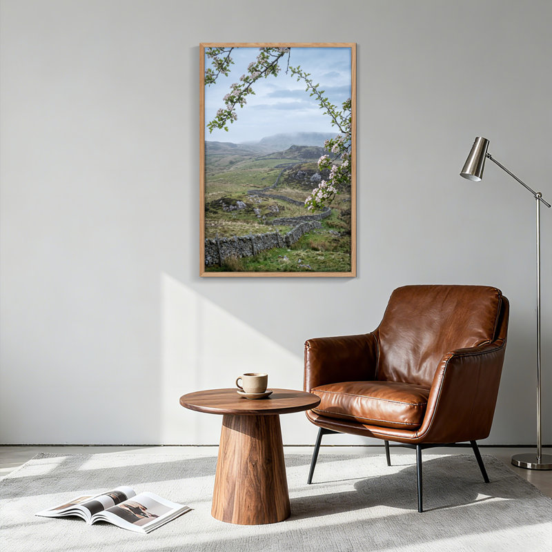 Ensemble de 1 tableau sur toile représentant un paysage de montagne, H 48 po x l 36 po, Wrapped Canvas