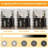 Corner Makeup Vanity Desk with LED Lighted Mirror – 3-Color Adjustable Lighting, 5 Rotating Drawers, Power Outlet, Open Shelves & Stool, Elegant Dressing Table for Women and Girls-1948209310