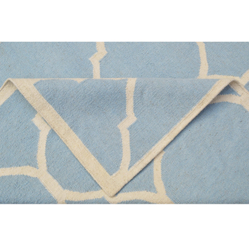 Lara Geometric Wool Hand Woven Area Rug, Rectangle 140 x 200cm