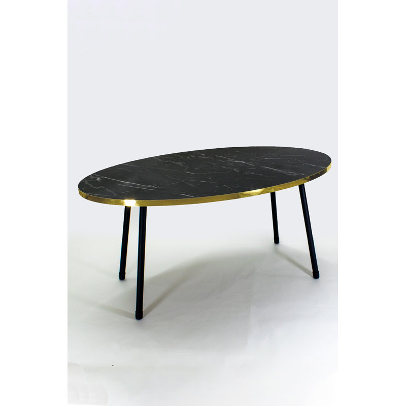Vandewa 35cm Console Table, Black Marble
