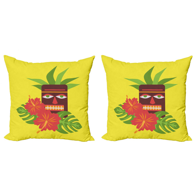 Ensemble de 2 coussins Luau, 16 po x 1 po