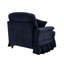 Canapé en chenille LSF avec 1 coussin - bleu-42695530