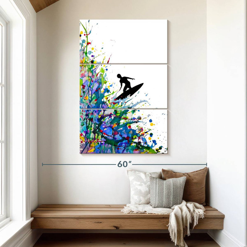 Senne A Pollock's Point Break, 50" H x 32" W