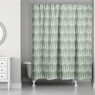 Rideau de douche simple Delmond