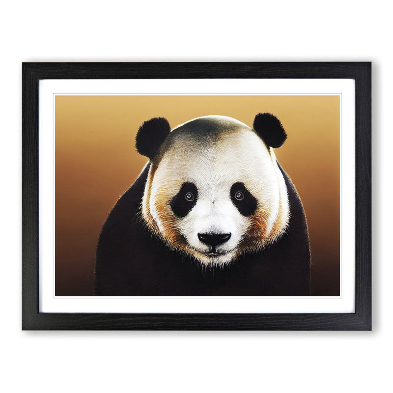 Imaginative Panda - Single Picture Frame Print, 46cm H x 64cm W x 2cm D, Black