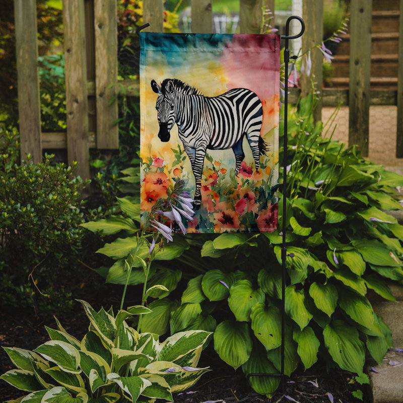 Drapeau de jardin zèbre